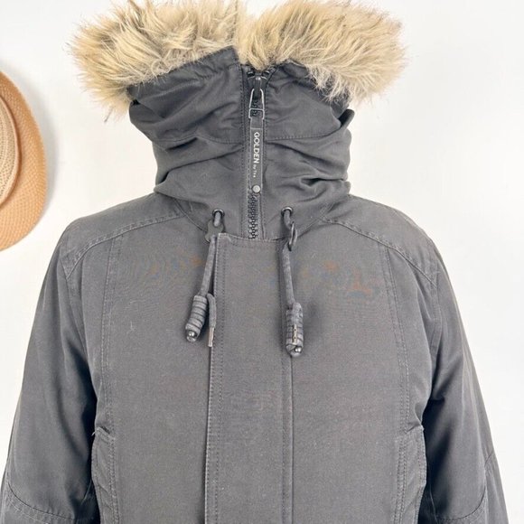 Aritzia Tna Womens Bancroft Parka Winter Coat Black Size M Warmest Goose Down - Picture 3 of 16